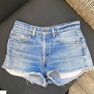 Vintage Levi Strauss cut off shorts